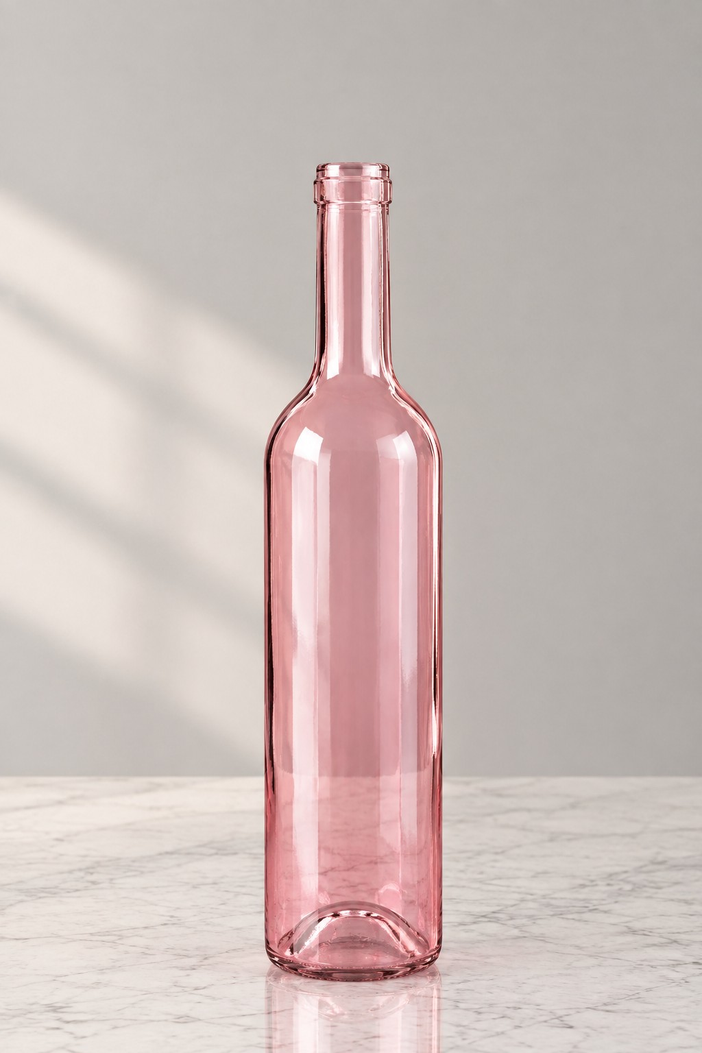 Bouteille en verre en location - coloris rose