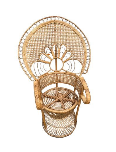 Fauteuil Emmanuelle en rotin en location - photo 1