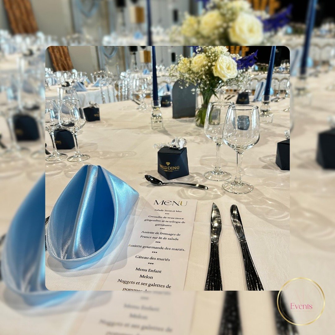 Table de réception de mariage élégante