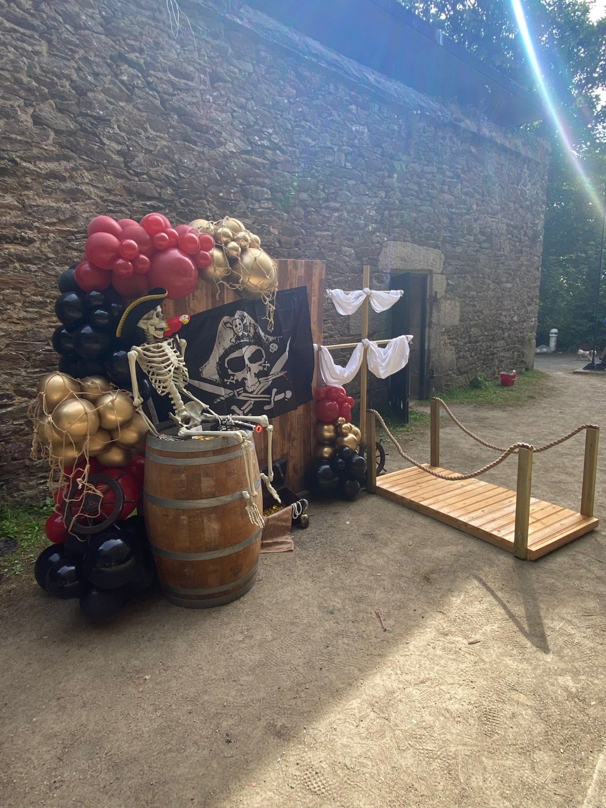 Décoration thème pirate, vue d'ensemble
